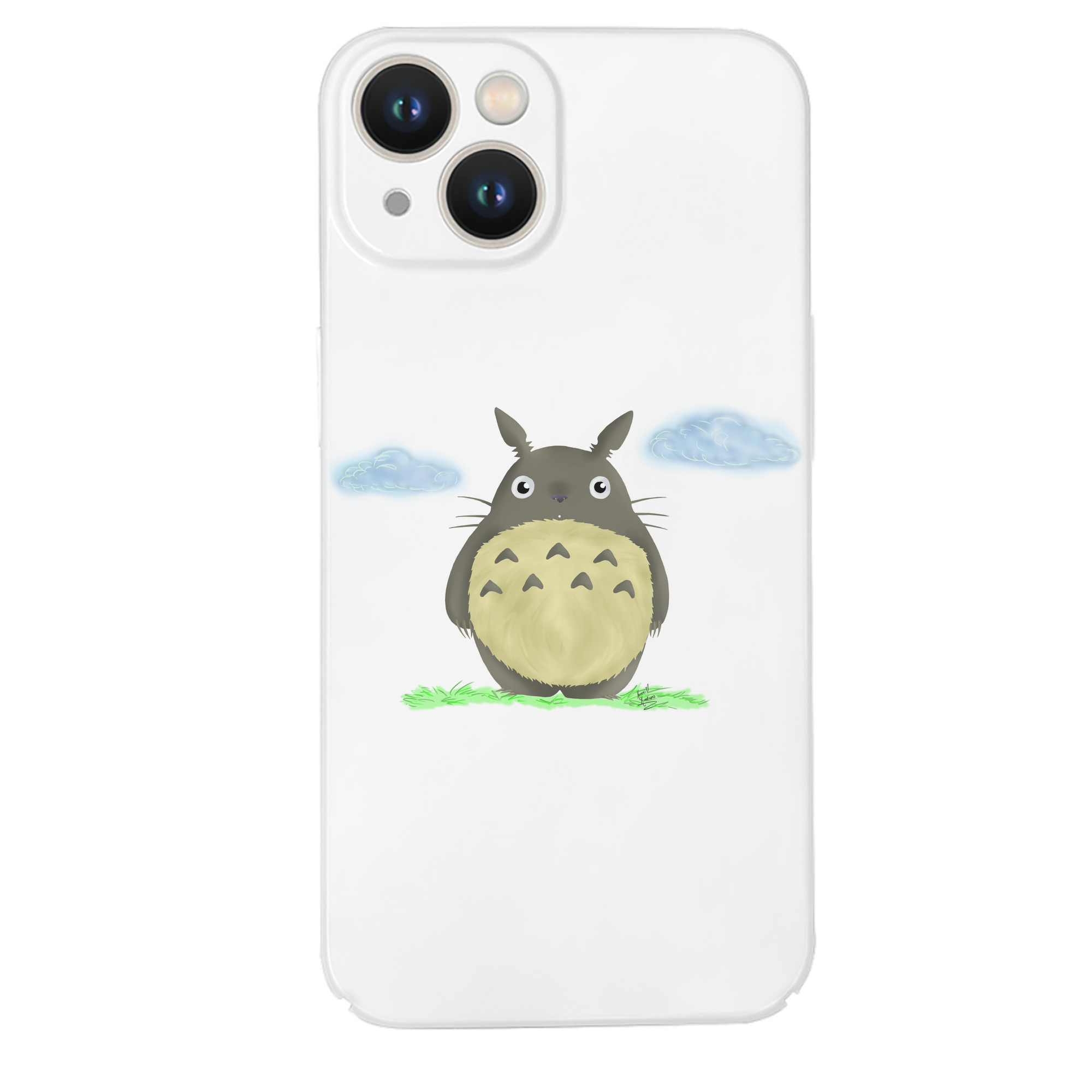 （画像用） となりのトトロ 草壁メイ 草壁サツキ My Neighbor Totoro Satsuki Kusakabe Mei Kusakabe 【iPhone 14シリーズ対応】ハードケース